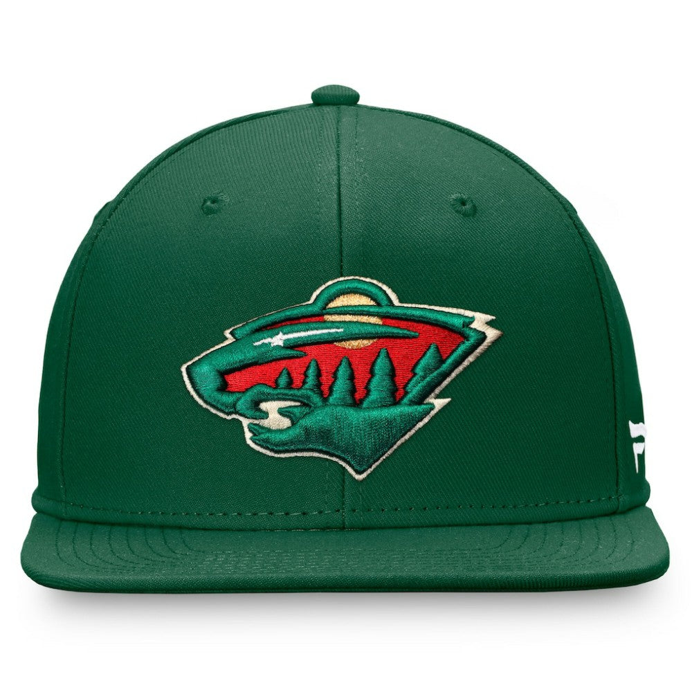 Minnesota Wild Fanatics Primary Logo Snapback Hat Green