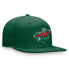 Minnesota Wild Fanatics Primary Logo Snapback Hat Green