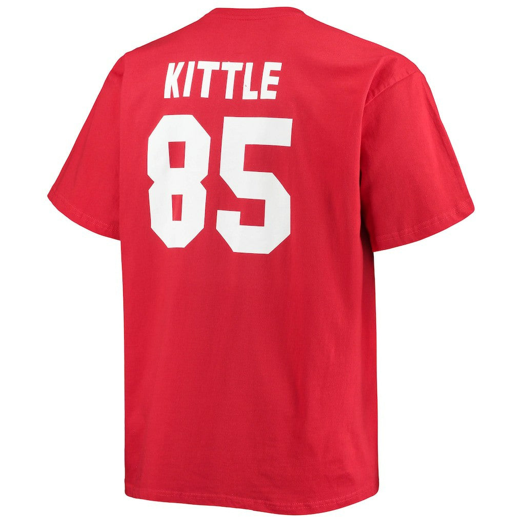 George Kittle San Francisco 49ers Big & Tall Player Name & Number T-Shirt - Scarlet online