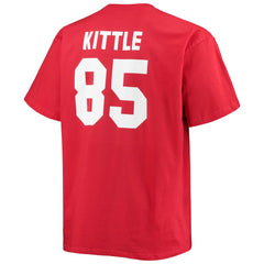 George Kittle San Francisco 49ers Big & Tall Player Name & Number T-Shirt - Scarlet online