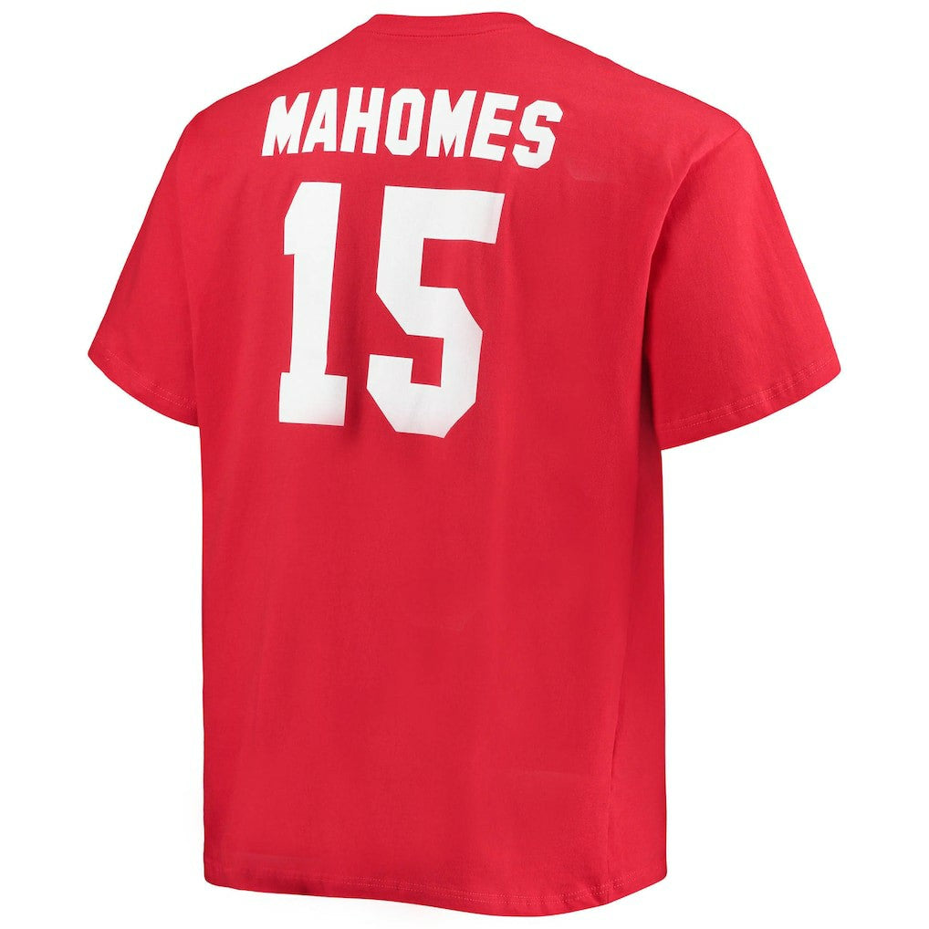 Patrick Mahomes Kansas City Chiefs Big & Tall Player Name & Number T-Shirt - Red sale