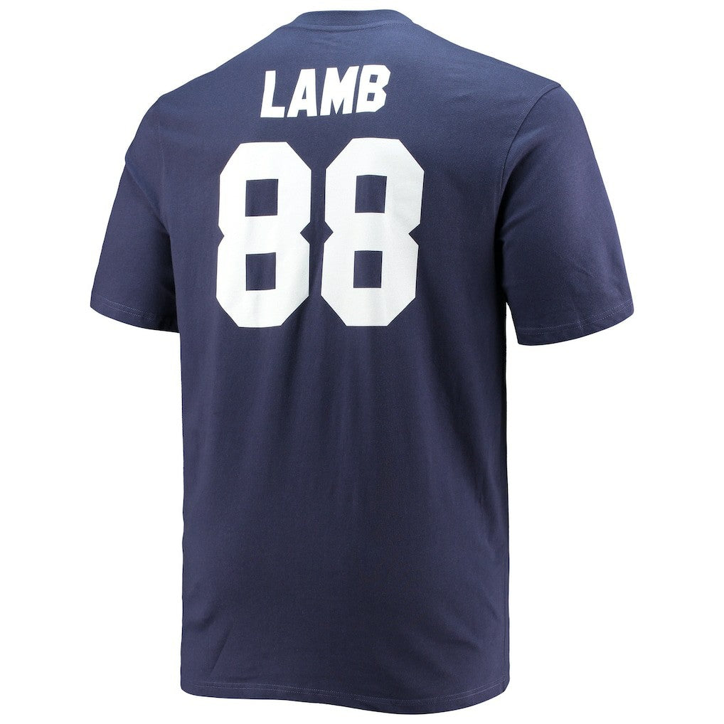 CeeDee Lamb Dallas Cowboys Big & Tall Player Name & Number T-Shirt - Navy sale