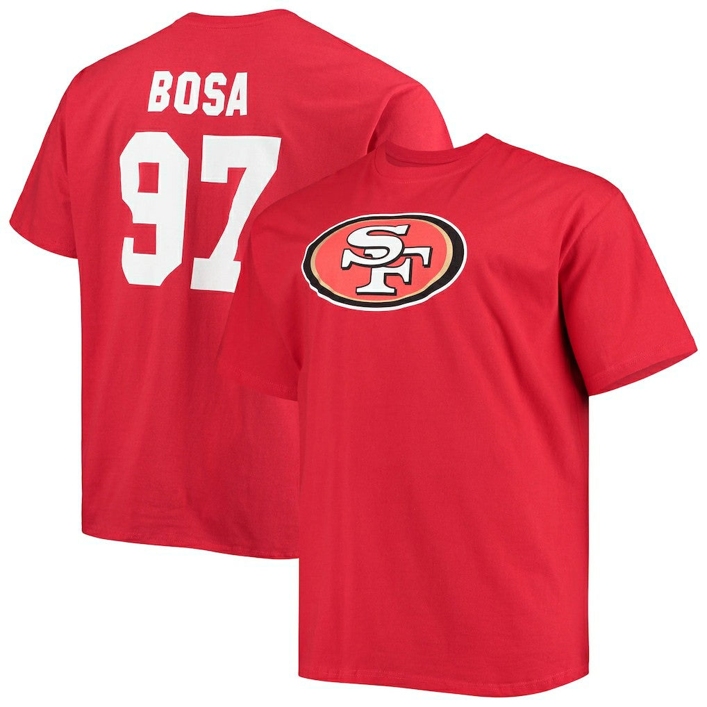 Nick Bosa San Francisco 49ers Big & Tall Player Name & Number T-Shirt - Scarlet cheap