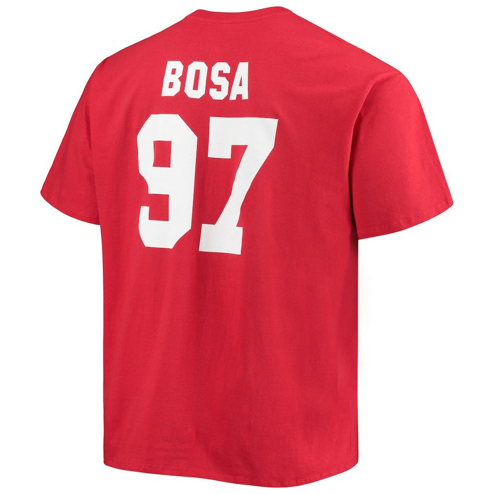 Nick Bosa San Francisco 49ers Big & Tall Player Name & Number T-Shirt - Scarlet cheap
