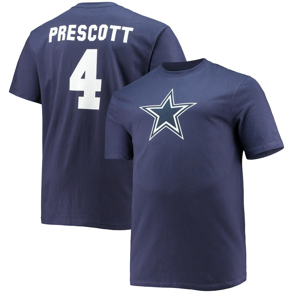 Dak Prescott Dallas Cowboys Big & Tall Player Name & Number T-Shirt - Navy discount