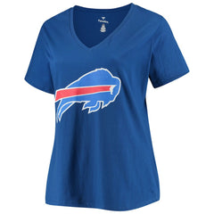 Josh Allen Buffalo Bills Women's Plus Size Name & Number V-Neck T-Shirt - Royal cheap