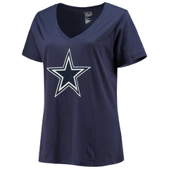 CeeDee Lamb Dallas Cowboys Women's Plus Size Name & Number V-Neck T-Shirt - Navy on sale