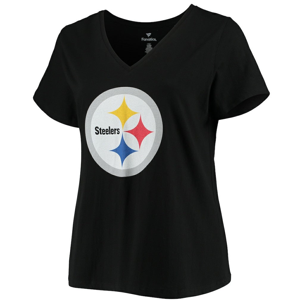 T.J. Watt Pittsburgh Steelers Women's Plus Size Name & Number V-Neck T-Shirt - Black for sale