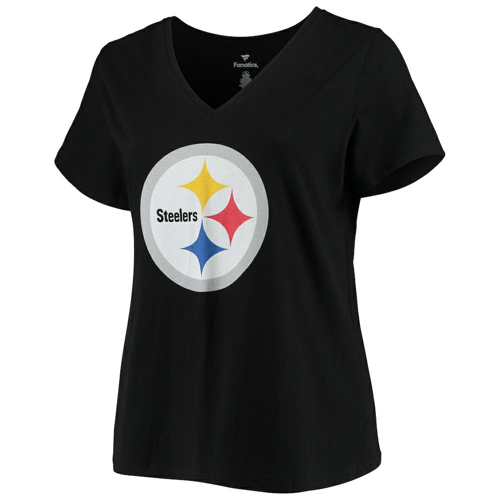 T.J. Watt Pittsburgh Steelers Women's Plus Size Name & Number V-Neck T-Shirt - Black for sale