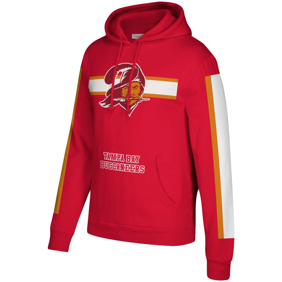 Tampa Bay Buccaneers Three Stripe Pullover Hoodie - Red cheap