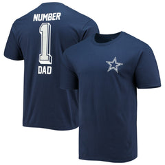 Dallas Cowboys #1 Dad T-Shirt - Navy cheap