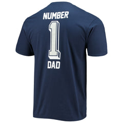 Dallas Cowboys #1 Dad T-Shirt - Navy cheap
