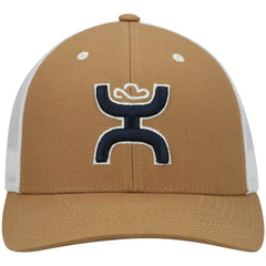Dallas Cowboys HOOey Logo Trucker Snapback Hat - Tan/White online