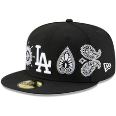 Los Angeles Dodgers Paisley Elements 59FIFTY Fitted Hat - Black | New Era