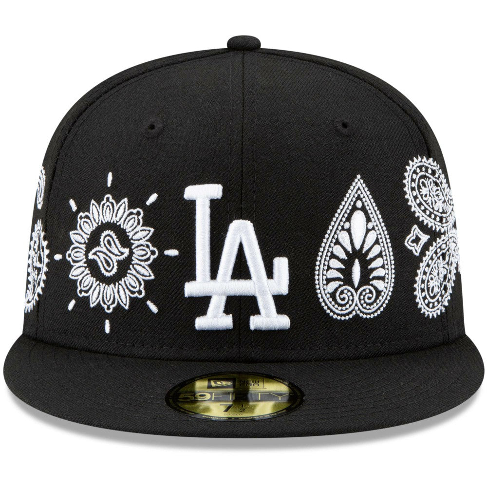 Los Angeles Dodgers Paisley Elements 59FIFTY Fitted Hat - Black | New Era