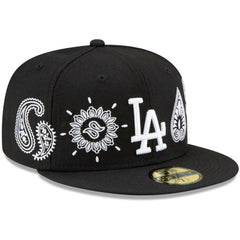 Los Angeles Dodgers Paisley Elements 59FIFTY Fitted Hat - Black | New Era