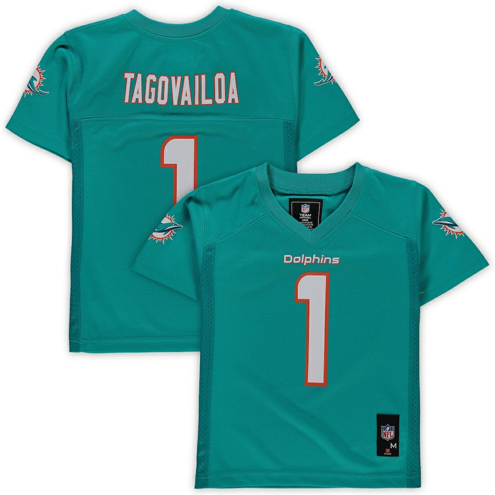 Tua Tagovailoa Miami Dolphins Preschool Replica Player Jersey - Aqua on sale