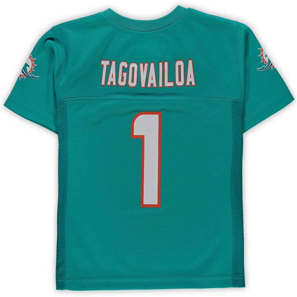 Tua Tagovailoa Miami Dolphins Preschool Replica Player Jersey - Aqua on sale