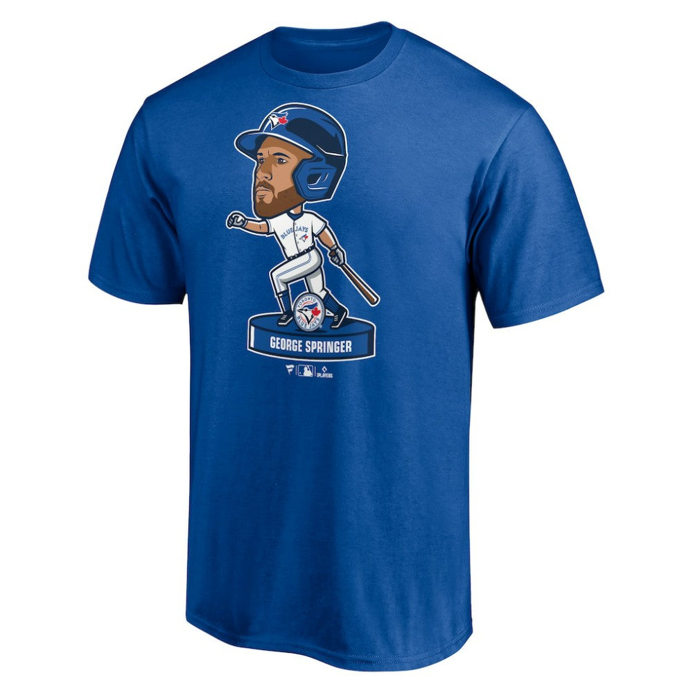 George Springer Toronto Blue Jays Bobblehead T-Shirt - Royal