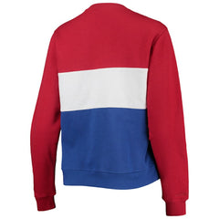 Chicago Cubs Women's Color Block 2.0 Pullover Sweatshirt - Royal | Mitchell & Ness