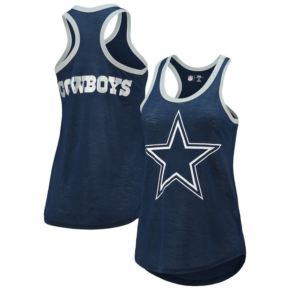 Dallas Cowboys G-III 4Her by Carl Banks Women's Tater Burnout Tank Top - Navy online