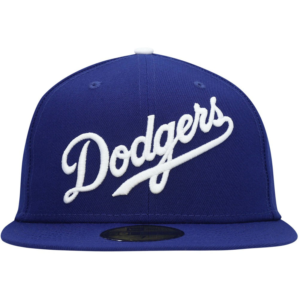 Los Angeles Dodgers White Logo 59FIFTY Fitted Hat - Royal | New Era