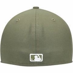 Milwaukee Brewers White Logo 59FIFTY Fitted Hat - Olive | New Era