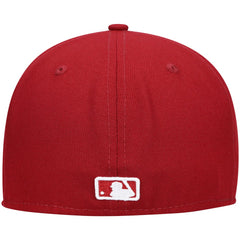 Milwaukee Brewers White Logo 59FIFTY Fitted Hat - Cardinal | New Era