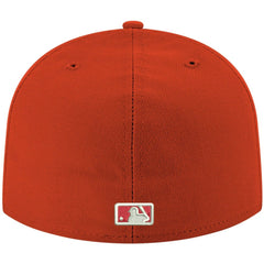 Chicago Cubs White Logo 59FIFTY Fitted Hat - Red | New Era