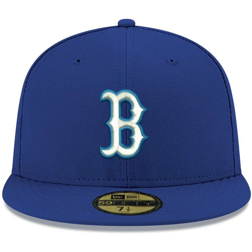 Boston Red Sox White Logo 59FIFTY Fitted Hat - Royal | New Era