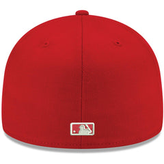 Los Angeles Angels White Logo 59FIFTY Fitted Hat - Red | New Era