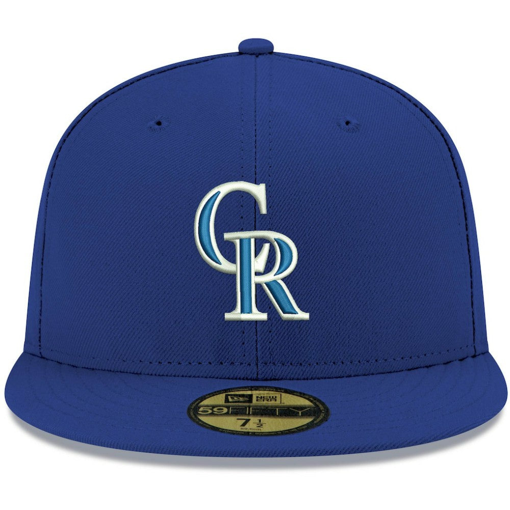 Colorado Rockies White Logo 59FIFTY Fitted Hat - Royal | New Era