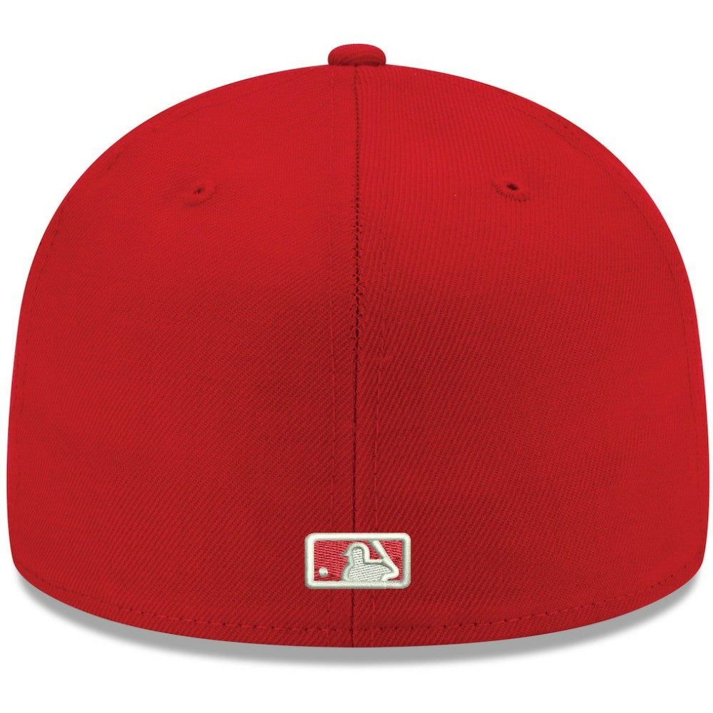 Athletics White Logo 59FIFTY Fitted Hat - Red | New Era
