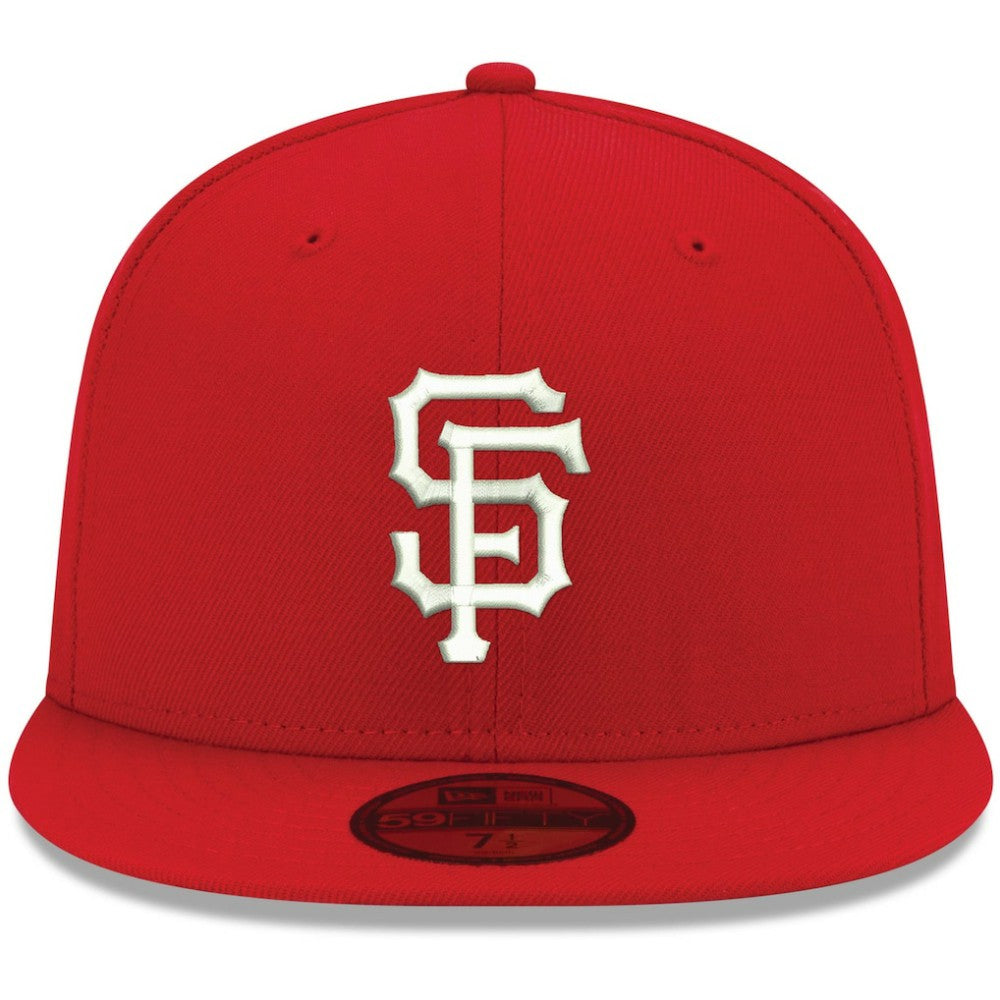 San Francisco Giants White Logo 59FIFTY Fitted Hat - Red | New Era