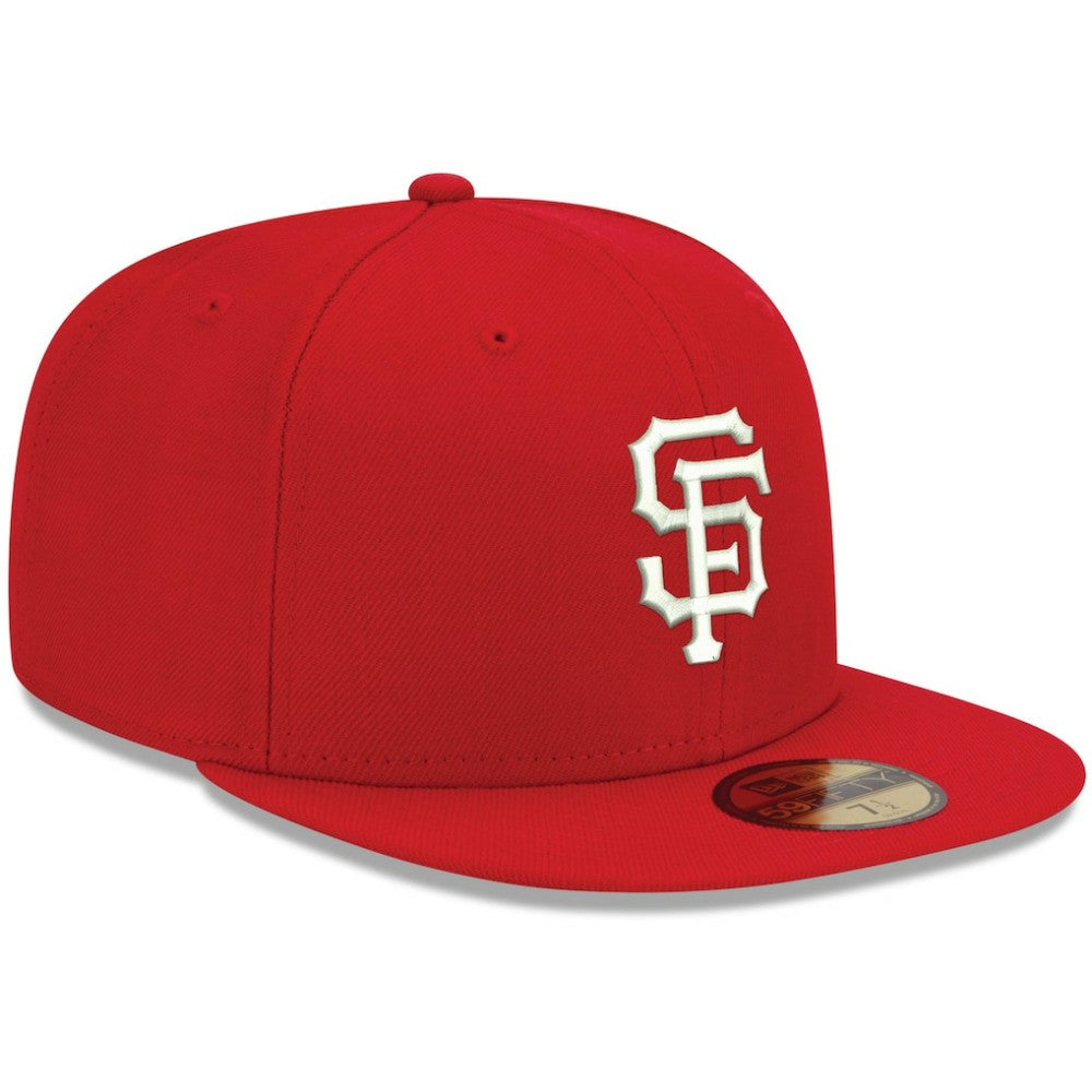 San Francisco Giants White Logo 59FIFTY Fitted Hat - Red | New Era