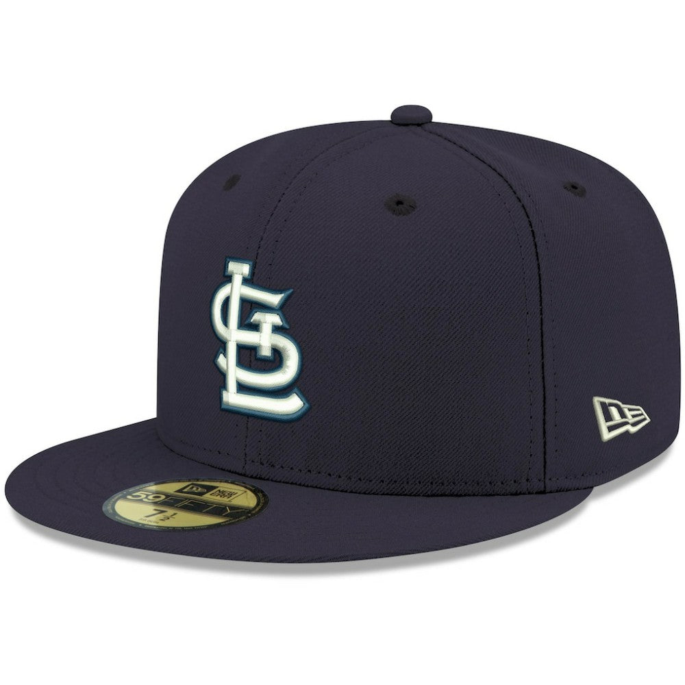 St. Louis Cardinals White Logo 59FIFTY Fitted Hat - Navy | New Era