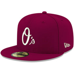 Baltimore Orioles White Logo 59FIFTY Fitted Hat - Cardinal | New Era