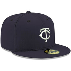 Minnesota Twins White Logo 59FIFTY Fitted Hat - Navy | New Era