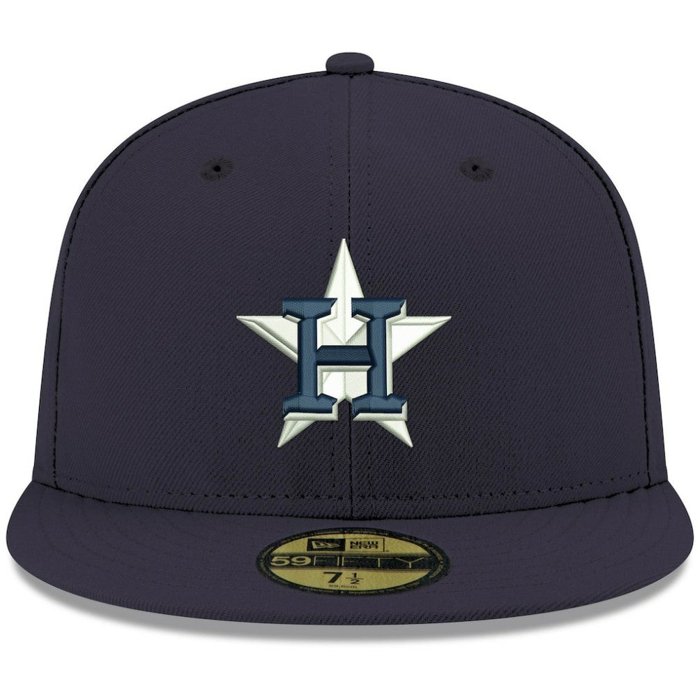 Houston Astros White Logo 59FIFTY Fitted Hat - Navy | New Era