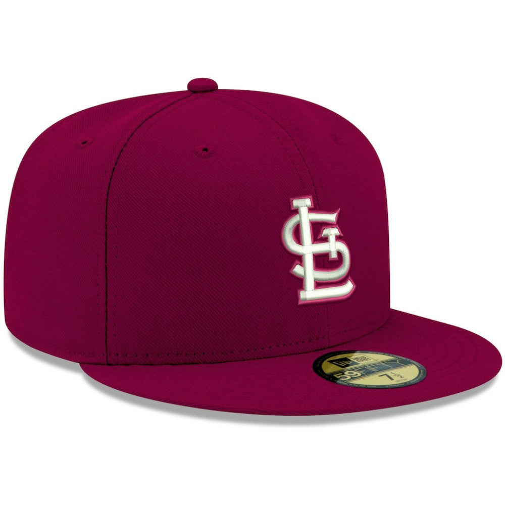 St. Louis Cardinals White Logo 59FIFTY Fitted Hat - Cardinal | New Era