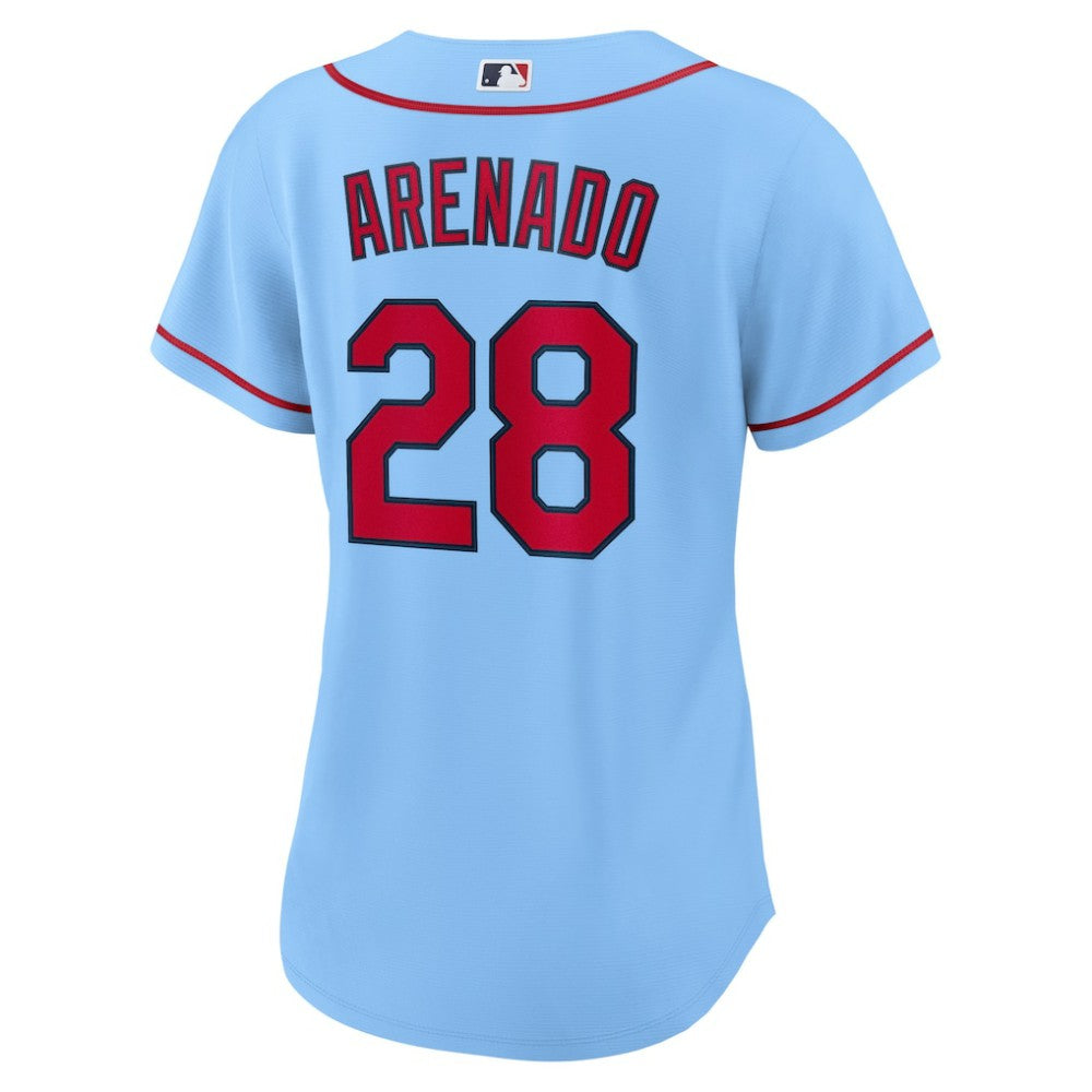 Nolan Arenado St. Louis Cardinals Women's Alternate Replica Player Jersey - Light Blue | Nike