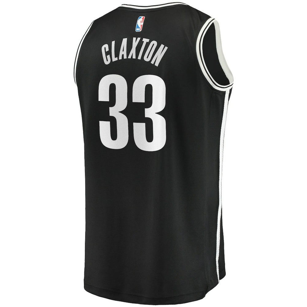 Nicolas Claxton Brooklyn Nets Fast Break Replica Jersey - Icon Edition - Black | Fanatics shop