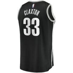 Nicolas Claxton Brooklyn Nets Fast Break Replica Jersey - Icon Edition - Black | Fanatics shop