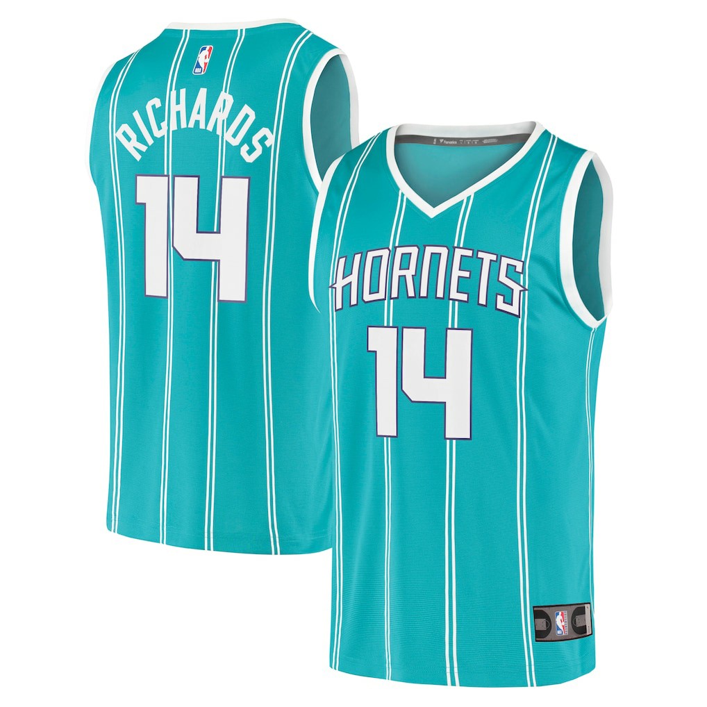 Nick Richards Charlotte Hornets Fast Break Replica Jersey - Icon Edition - Teal | Fanatics shop