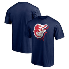 Baltimore Orioles Red White and Team T-Shirt - Navy