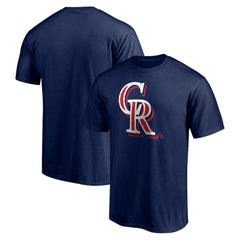 Colorado Rockies Red White and Team T-Shirt - Navy
