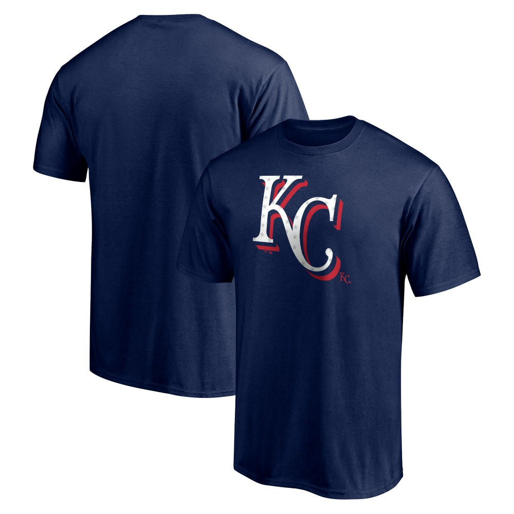 Kansas City Royals Red White and Team T-Shirt - Navy