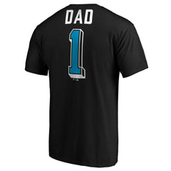 Miami Marlins Number One Dad T-Shirt - Black