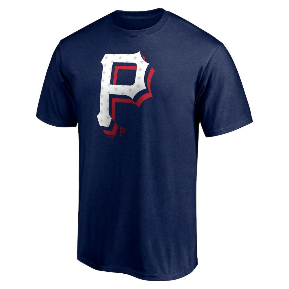 Pittsburgh Pirates Red White and Team T-Shirt - Navy