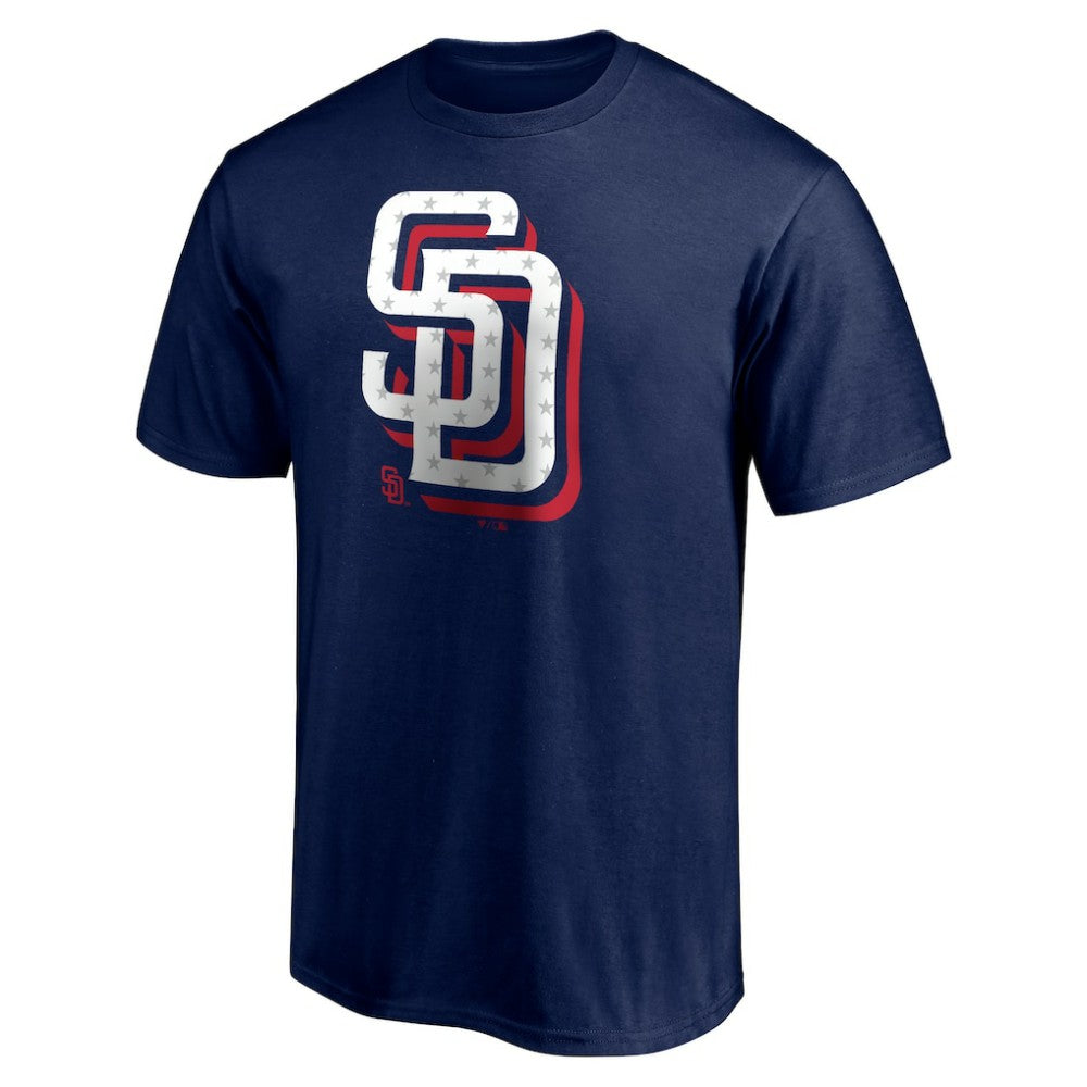 San Diego Padres Red White and Team T-Shirt - Navy